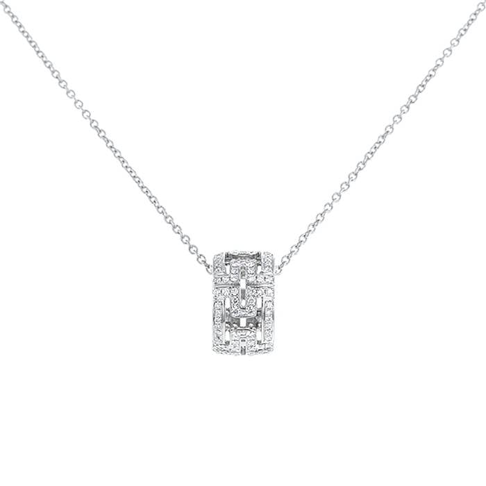 [Vintora]PARENTESI NECKLACE SILVER DIAMOND