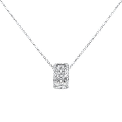 [Vintora]PARENTESI NECKLACE SILVER DIAMOND