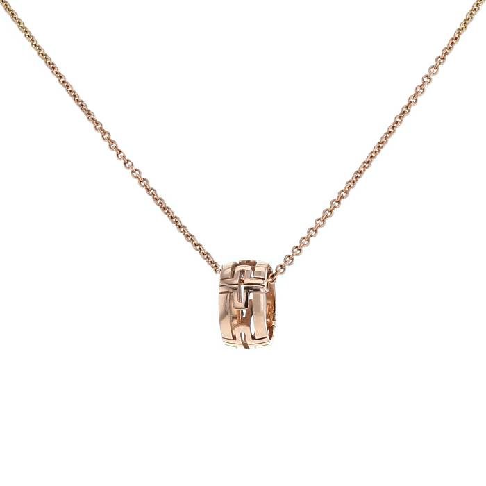 [Vintora]PARENTESI NECKLACE PINK GOLD