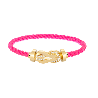 [Vintora]CHANCE LARGE 8 FIGURE BUCKLE HALF DIAMOND BRACELET GOLD