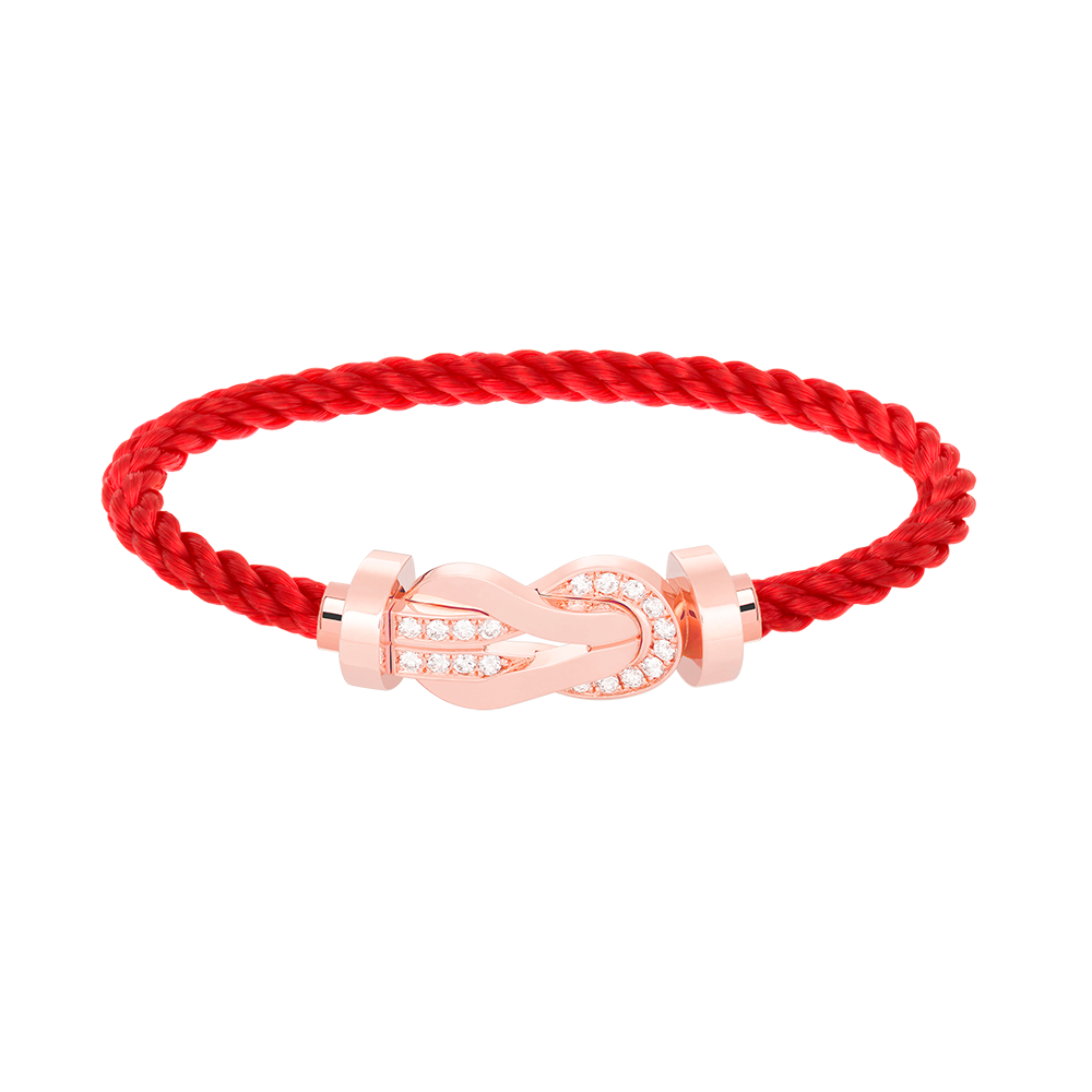 [Vintora]CHANCE LARGE 8 FIGURE BUCKLE HALF DIAMOND BRACELET ROSE GOLD