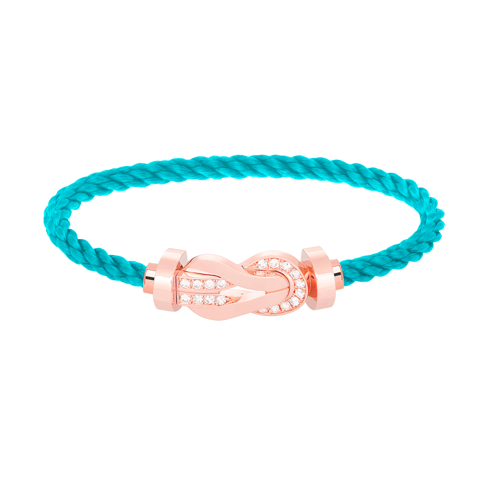 [Vintora]CHANCE LARGE 8 FIGURE BUCKLE HALF DIAMOND BRACELET ROSE GOLD