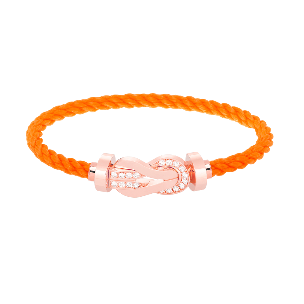 [Vintora]CHANCE LARGE 8 FIGURE BUCKLE HALF DIAMOND BRACELET ROSE GOLD