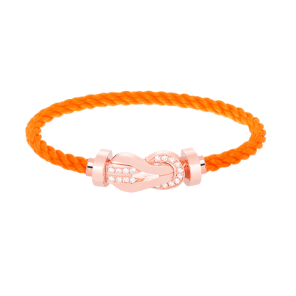 [Vintora]CHANCE LARGE 8 FIGURE BUCKLE HALF DIAMOND BRACELET ROSE GOLD