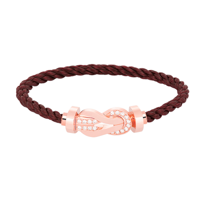[Vintora]CHANCE LARGE 8 FIGURE BUCKLE HALF DIAMOND BRACELET ROSE GOLD