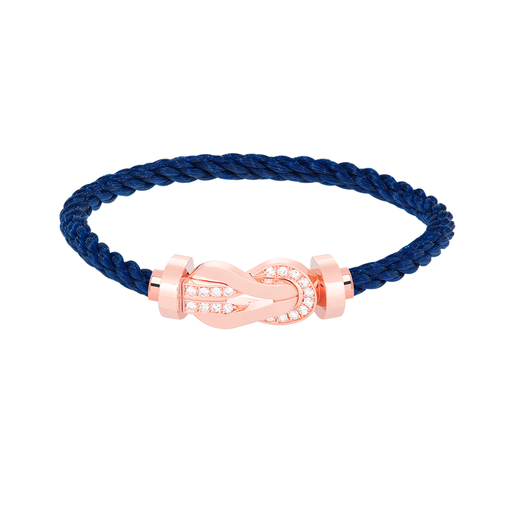 [Vintora]CHANCE LARGE 8 FIGURE BUCKLE HALF DIAMOND BRACELET ROSE GOLD