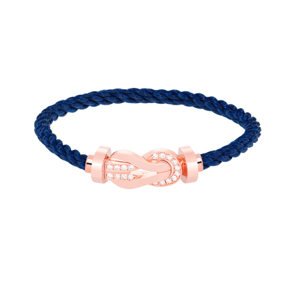 [Vintora]CHANCE LARGE 8 FIGURE BUCKLE HALF DIAMOND BRACELET ROSE GOLD