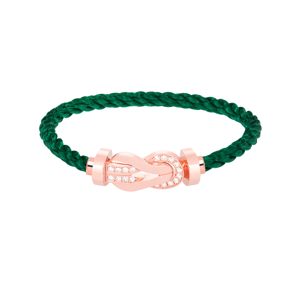 [Vintora]CHANCE LARGE 8 FIGURE BUCKLE HALF DIAMOND BRACELET ROSE GOLD