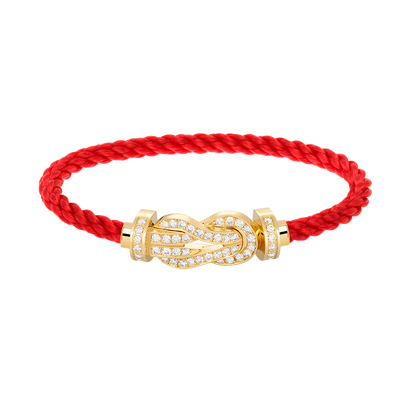[Vintora]CHANCE LARGE 8 FIGURE BUCKLE FULLDIAMOND BRACELET GOLD