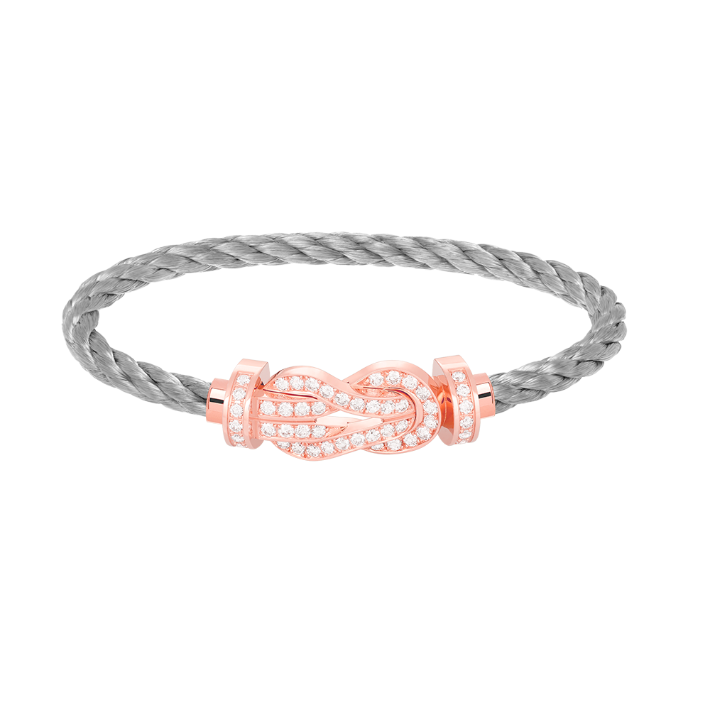 [Vintora]CHANCE LARGE 8 FIGURE BUCKLE FULL DIAMOND BRACELET ROSE GOLD