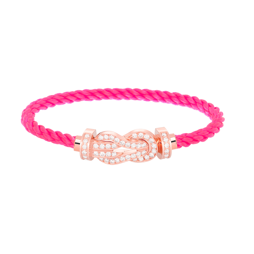 [Vintora]CHANCE LARGE 8 FIGURE BUCKLE FULL DIAMOND BRACELET ROSE GOLD