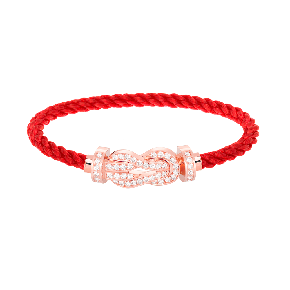 [Vintora]CHANCE LARGE 8 FIGURE BUCKLE FULL DIAMOND BRACELET ROSE GOLD