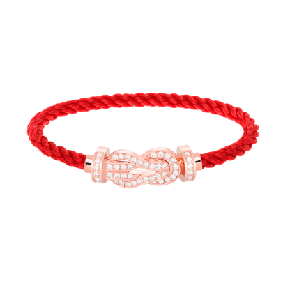 [Vintora]CHANCE LARGE 8 FIGURE BUCKLE FULL DIAMOND BRACELET ROSE GOLD