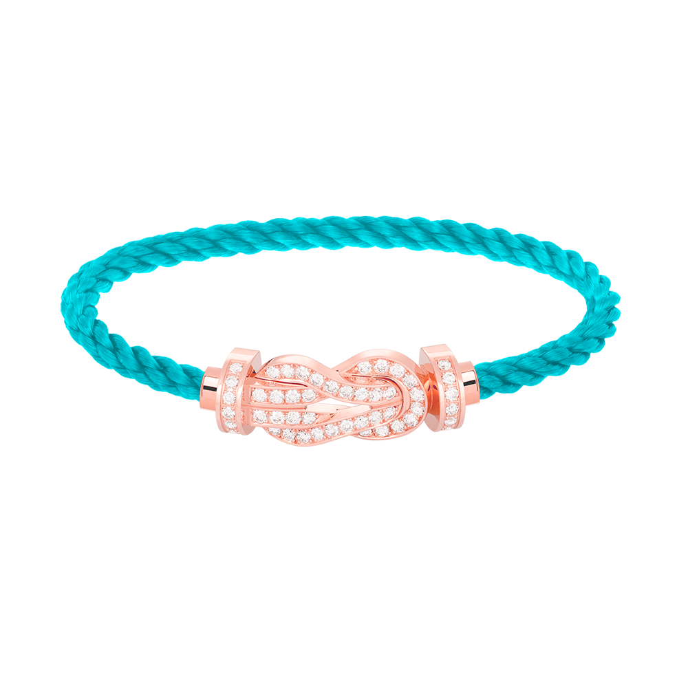 [Vintora]CHANCE LARGE 8 FIGURE BUCKLE FULL DIAMOND BRACELET ROSE GOLD