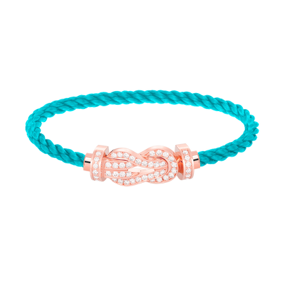 [Vintora]CHANCE LARGE 8 FIGURE BUCKLE FULL DIAMOND BRACELET ROSE GOLD