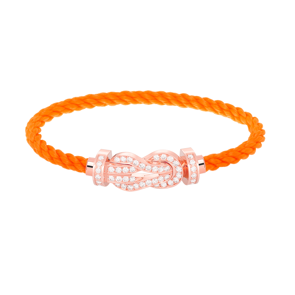 [Vintora]CHANCE LARGE 8 FIGURE BUCKLE FULL DIAMOND BRACELET ROSE GOLD