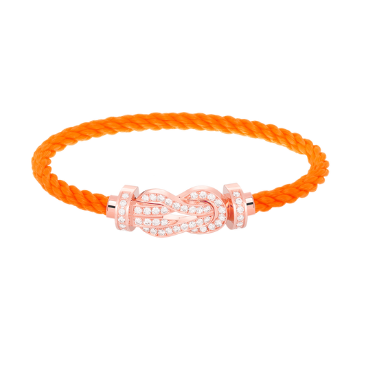 [Vintora]CHANCE LARGE 8 FIGURE BUCKLE FULL DIAMOND BRACELET ROSE GOLD
