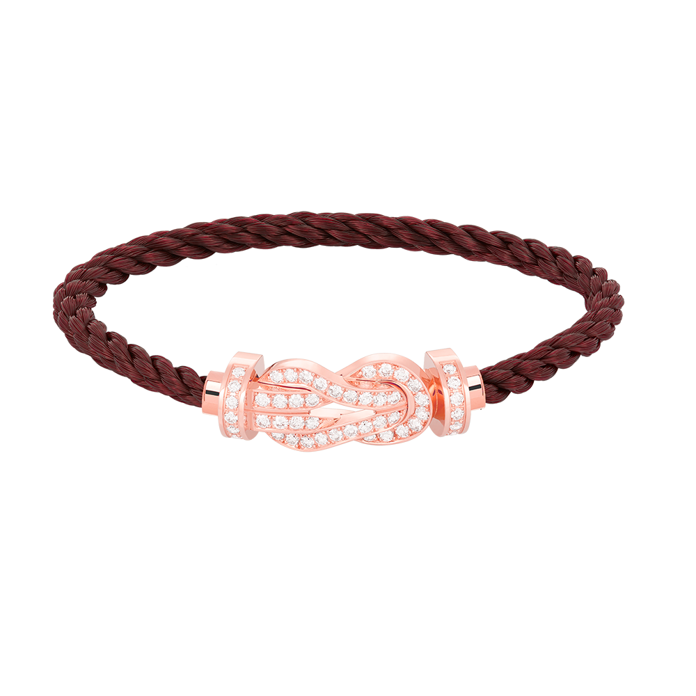 [Vintora]CHANCE LARGE 8 FIGURE BUCKLE FULL DIAMOND BRACELET ROSE GOLD