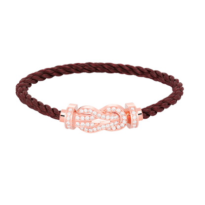 [Vintora]CHANCE LARGE 8 FIGURE BUCKLE FULL DIAMOND BRACELET ROSE GOLD