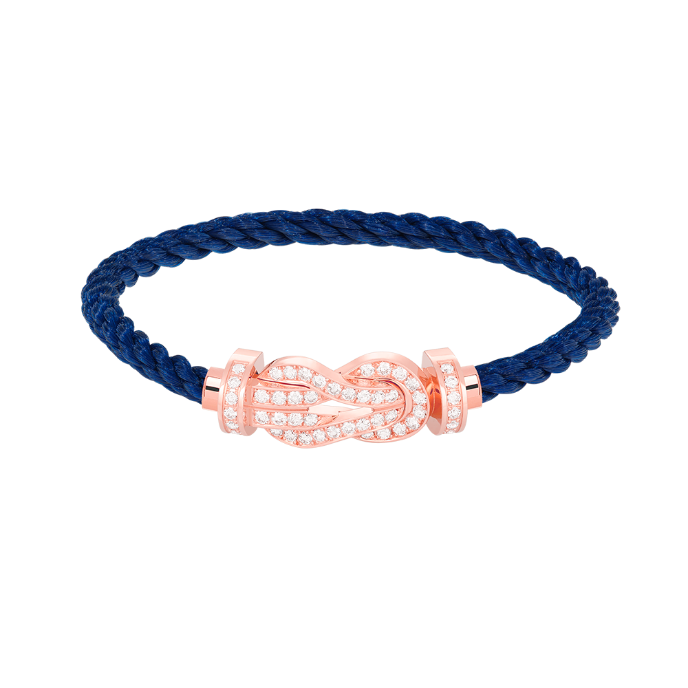 [Vintora]CHANCE LARGE 8 FIGURE BUCKLE FULL DIAMOND BRACELET ROSE GOLD