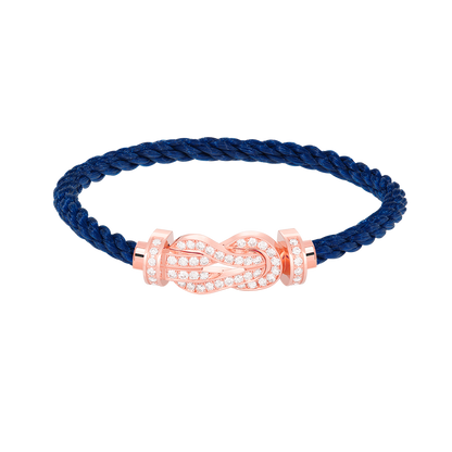 [Vintora]CHANCE LARGE 8 FIGURE BUCKLE FULL DIAMOND BRACELET ROSE GOLD