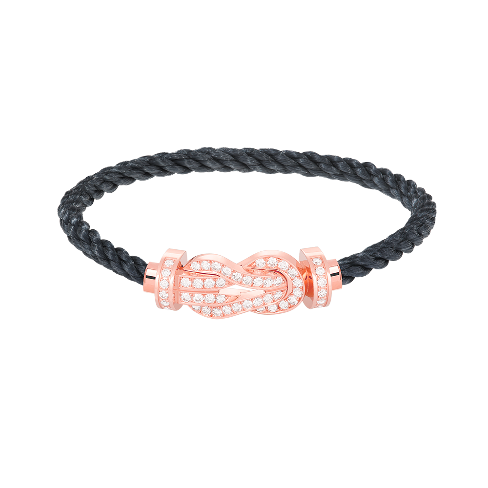 [Vintora]CHANCE LARGE 8 FIGURE BUCKLE FULL DIAMOND BRACELET ROSE GOLD
