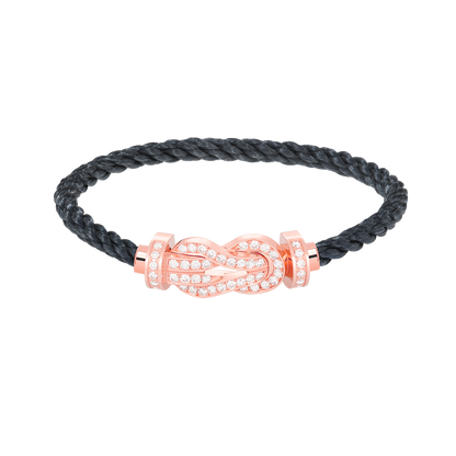 [Vintora]CHANCE LARGE 8 FIGURE BUCKLE FULL DIAMOND BRACELET ROSE GOLD