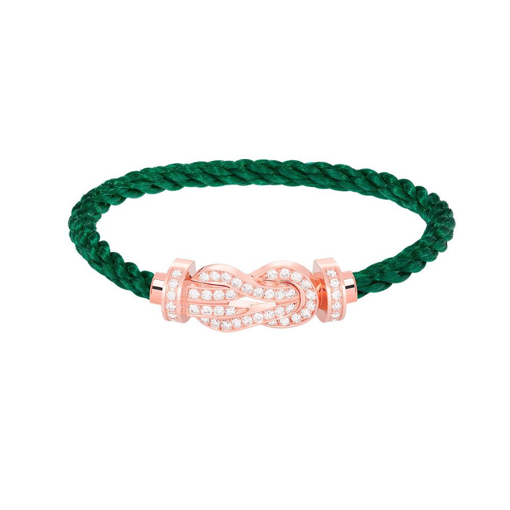 [Vintora]CHANCE LARGE 8 FIGURE BUCKLE FULL DIAMOND BRACELET ROSE GOLD