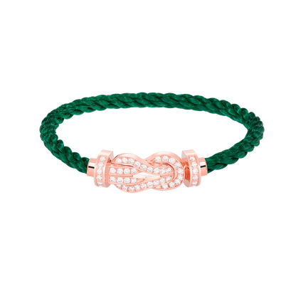 [Vintora]CHANCE LARGE 8 FIGURE BUCKLE FULL DIAMOND BRACELET ROSE GOLD