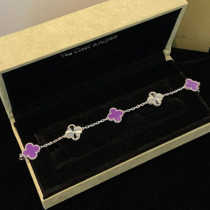 [?Vintora] CLOVER 5 MOTIF VIOLET BRACELET COLLECTION