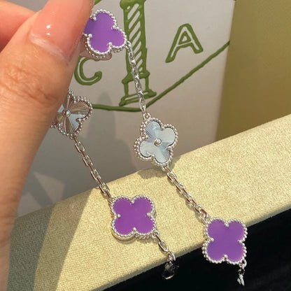 [?Vintora] CLOVER 5 MOTIF VIOLET BRACELET COLLECTION
