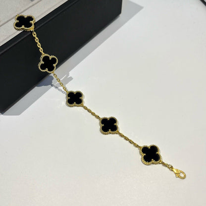 [?Vintora] CLOVER 5 MOTIF ONYXS BRACELET COLLECTION