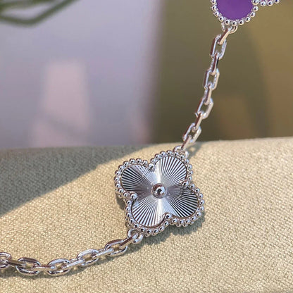 [?Vintora] CLOVER 5 MOTIF VIOLET BRACELET COLLECTION