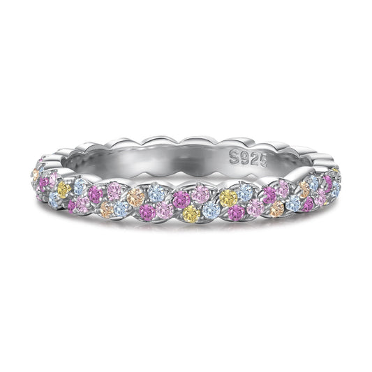 [Vintora Jewelry]Dainty Ebullient Round Cut Daily Ring