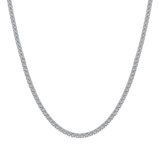 [Vintora Jewelry]Delicate Round Shape Tennis Necklace