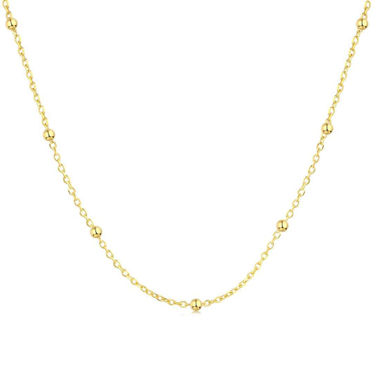 [Vintora Jewelry]Small Bead Clavicle Chain Simple Necklace