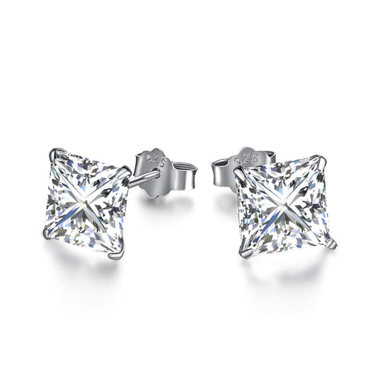 [Vintora Jewelry]Ornate Square Shape Earrings