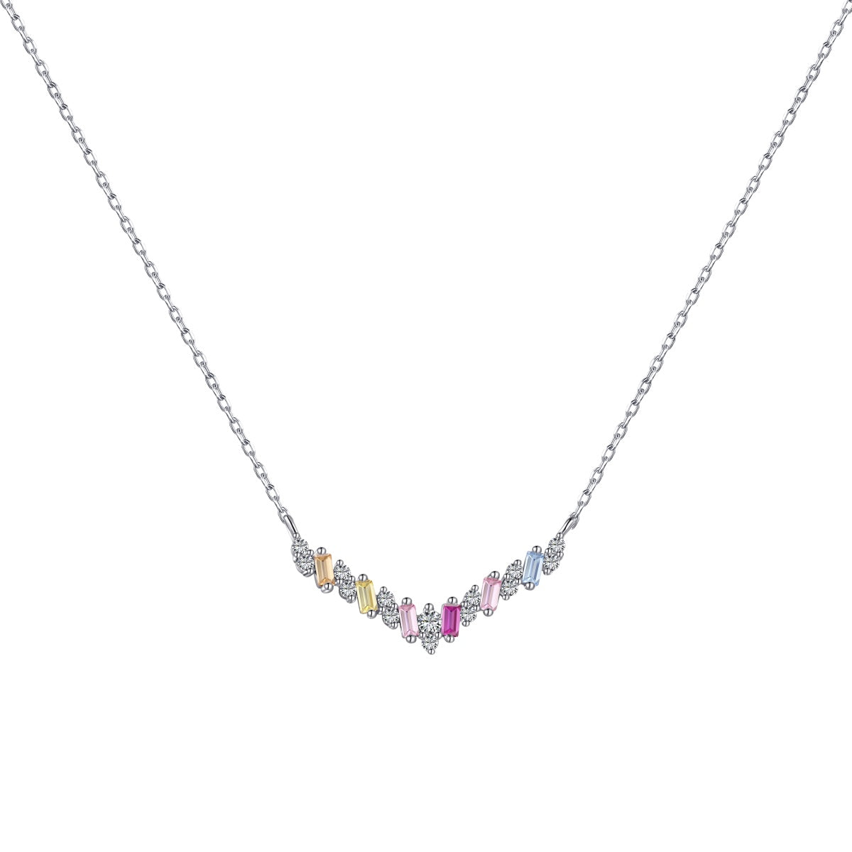 [Vintora Jewelry]Dazzling Rainbow Necklace