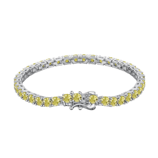 [Vintora Jewelry]Ornate Dazzling Round Cut Tennis Bracelet