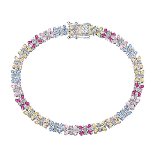 [Vintora Jewelry]Radiant Colorful Emerald Cut Party Bracelet