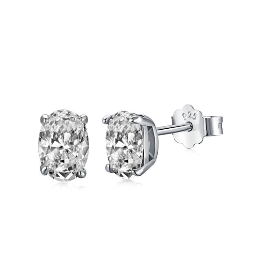 [Vintora Jewelry]Oval Classic Dignified Elegant Earrings