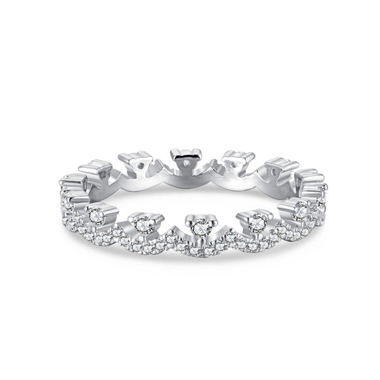 [Vintora Jewelry]Elegant Resplendent Round Shape Party Ring