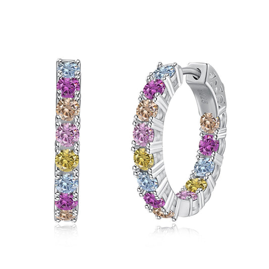 [Vintora Jewelry]Unique Round Cut Daily Earrings