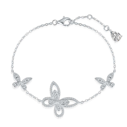 [Vintora Jewelry]Delicate Butterfly Pendant Bracelet