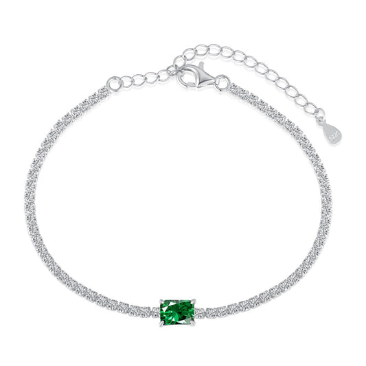 [Vintora Jewelry]1.0 Carat Unique Emerald Cut Banquet Bracelet