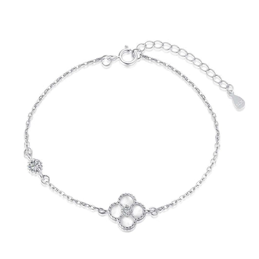[Vintora Jewelry]Delicate Four Leaf Clover Bracelet