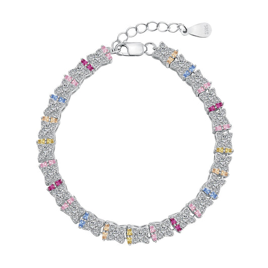 [Vintora Jewelry]Unique Colorful Flower Shape Daily Bracelet