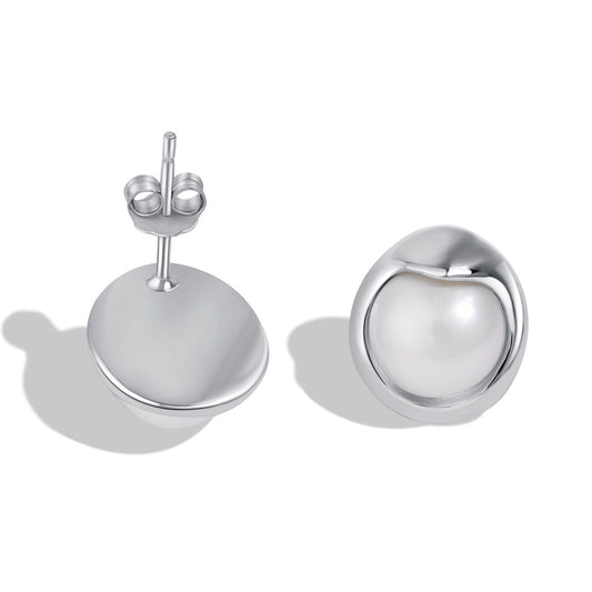 [Vintora Jewelry]Dainty Bread Pearl Earrings