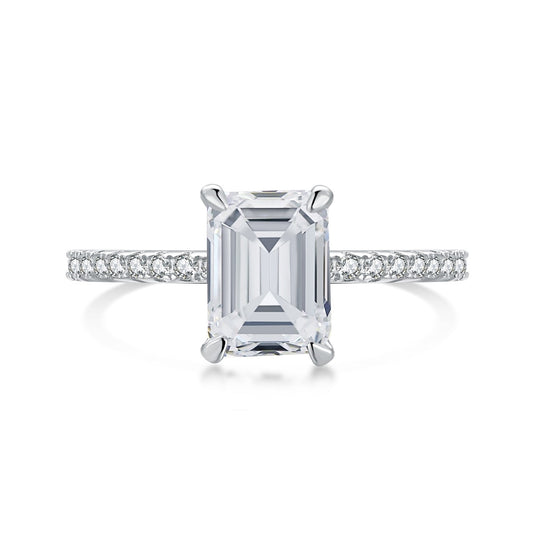 [Vintora Jewelry]2.0 Carat Scintillating Ornate Radiant Cut Party Ring