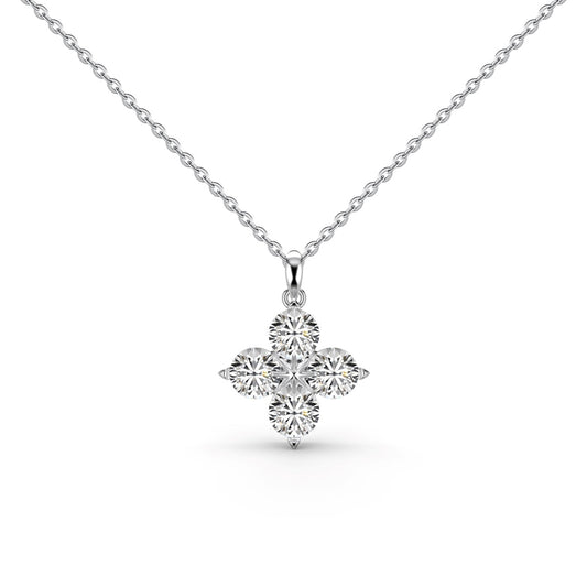 [Vintora Jewelry]Four-Leaf Clover And Eight-Pointed Star Necklace